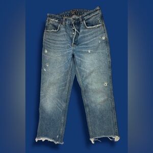 Abercrombie & Fitch high-rise ankle straight jeans